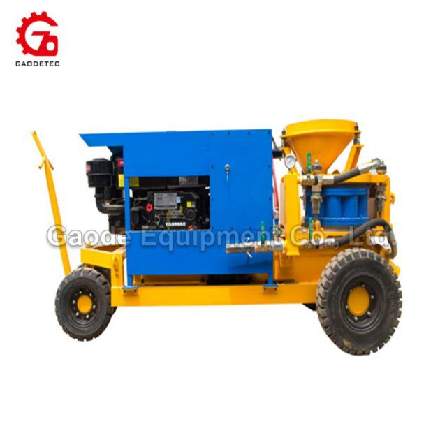 Gaodetec GSZ3000D diesel wet mix gunite machine for tunnel building